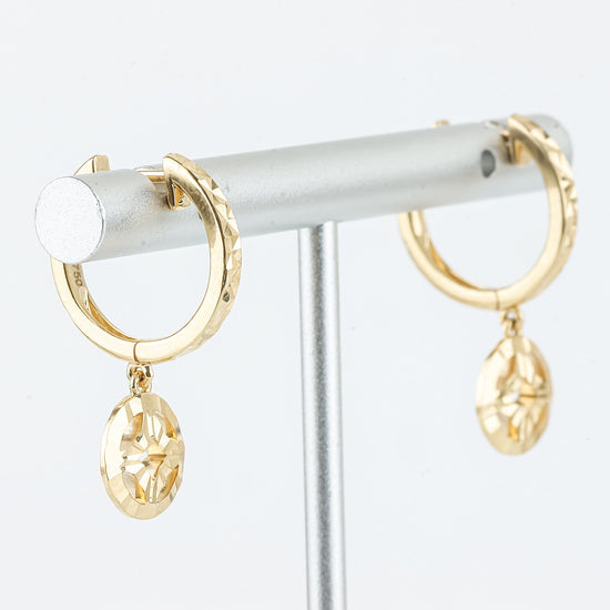 Bông Tai Vàng 18K E10754 - Hung Phat USA VN