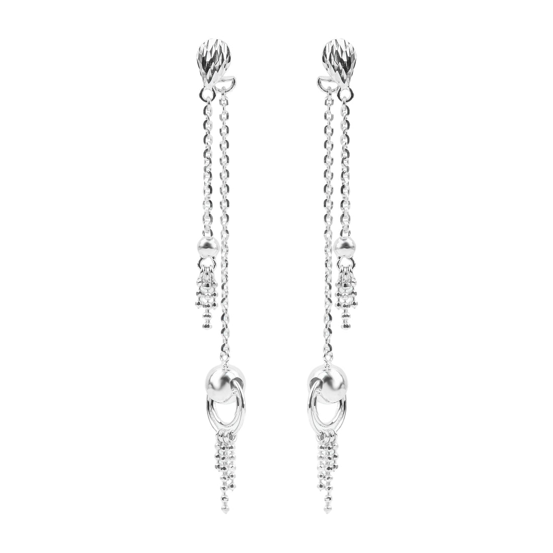 Bông Tai Vàng 18K E10824 - Hung Phat USA VN