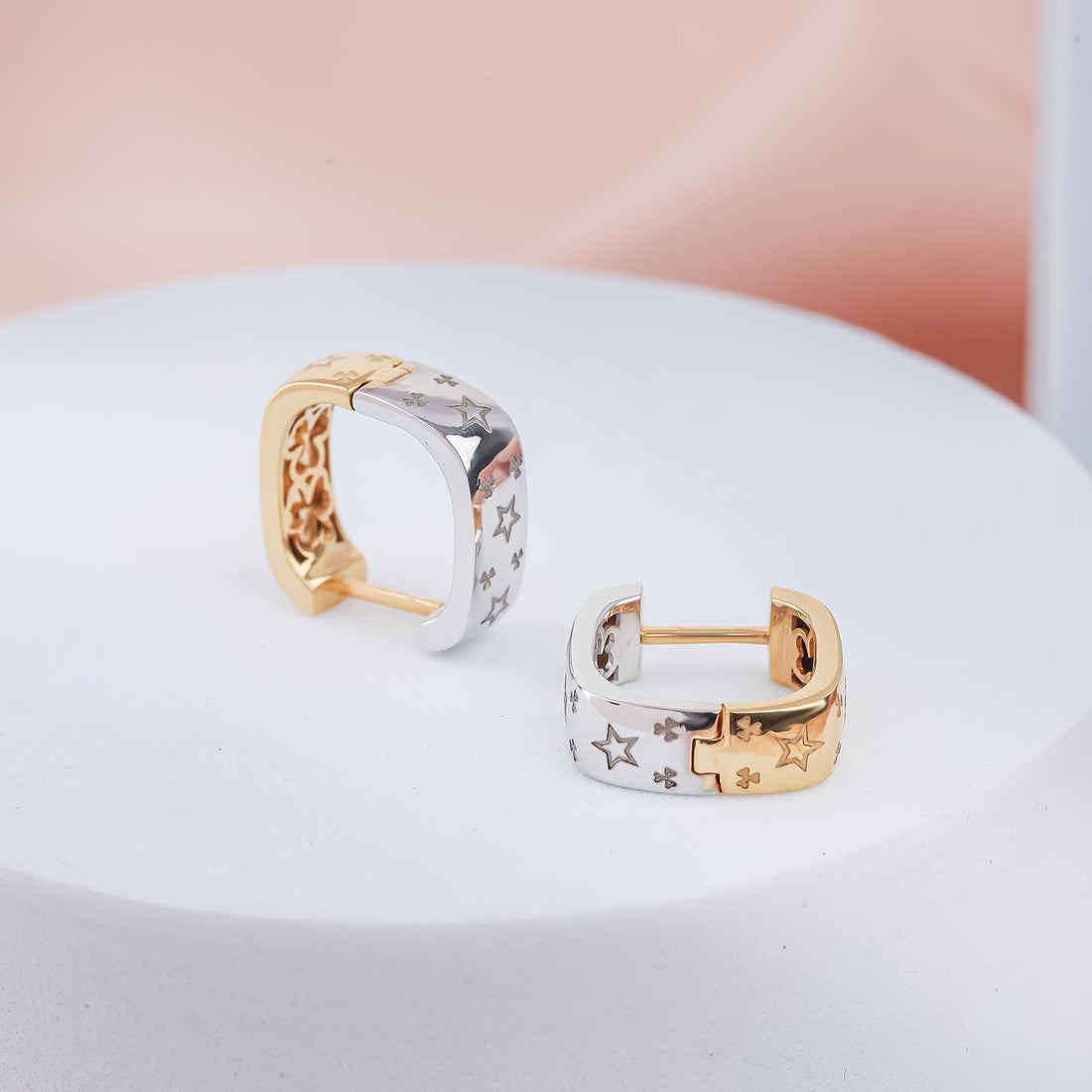 Bông Tai Vàng 18K E10829 - Hung Phat USA VN