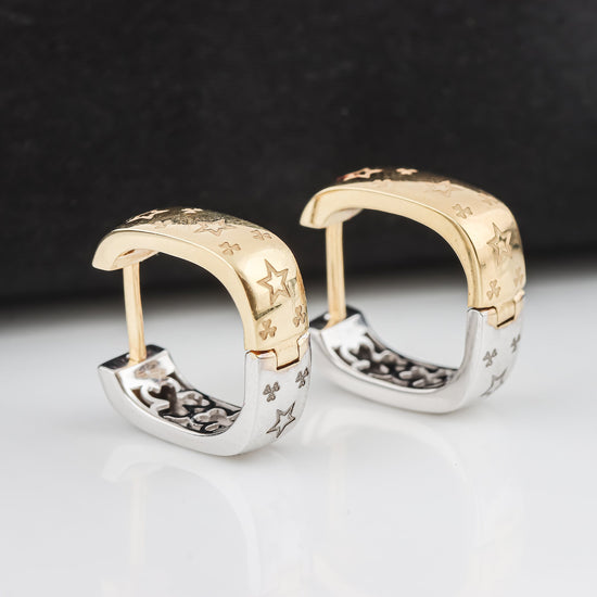 Bông Tai Vàng 18K E10829 - Hung Phat USA VN