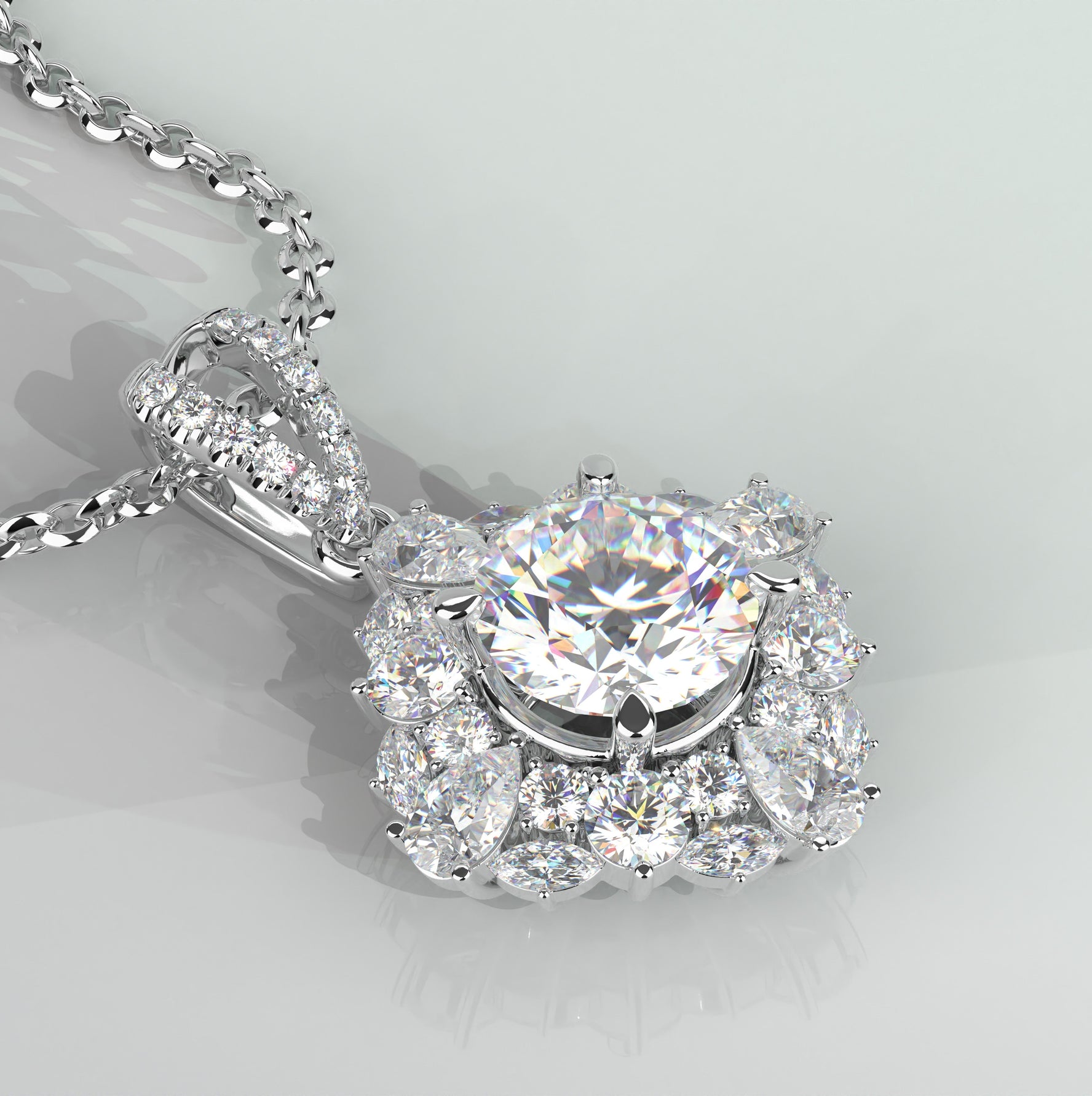 Vỏ Mặt Dây Chuyền Kim Cương P11139 - Hung Phat USA VN