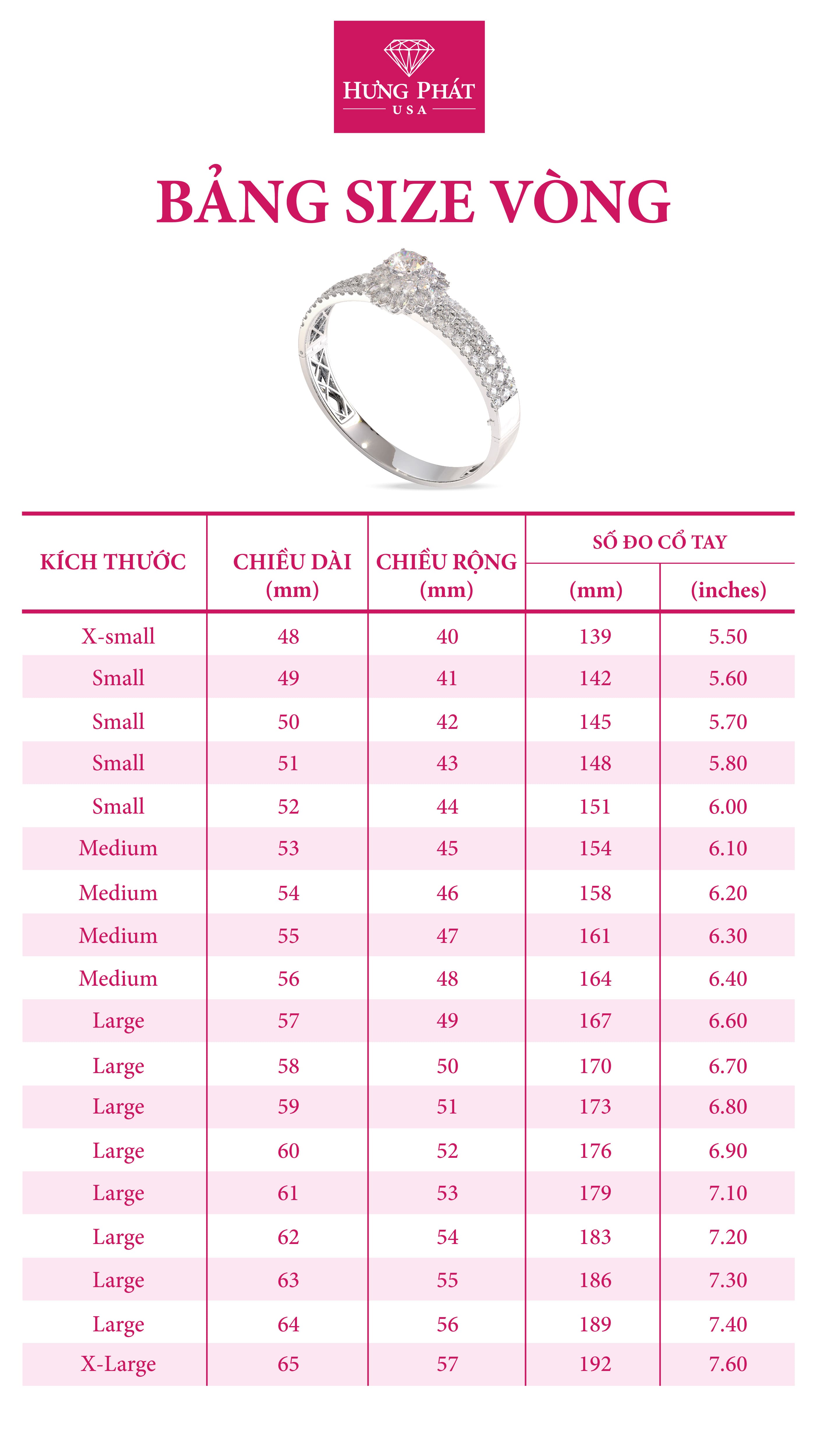 Sizechart