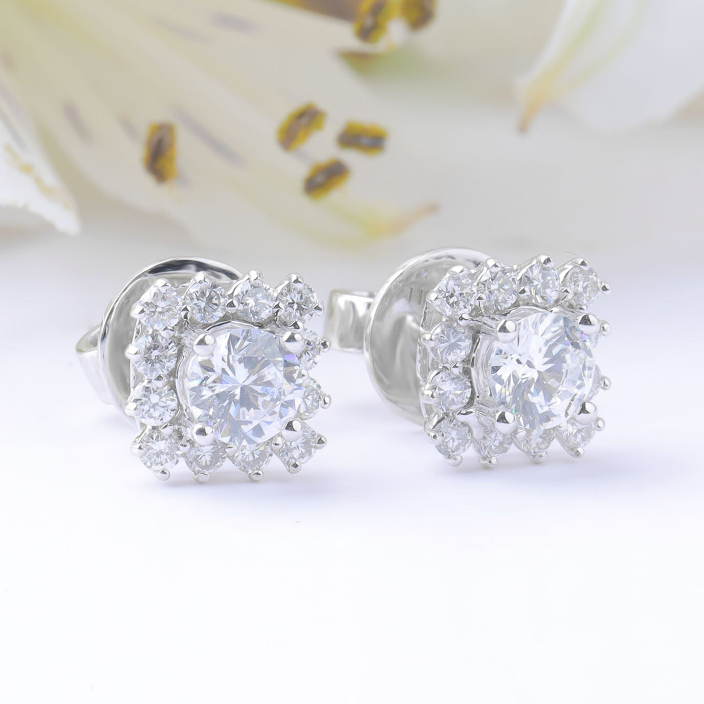 Vỏ Bông Tai Kim Cương E10042