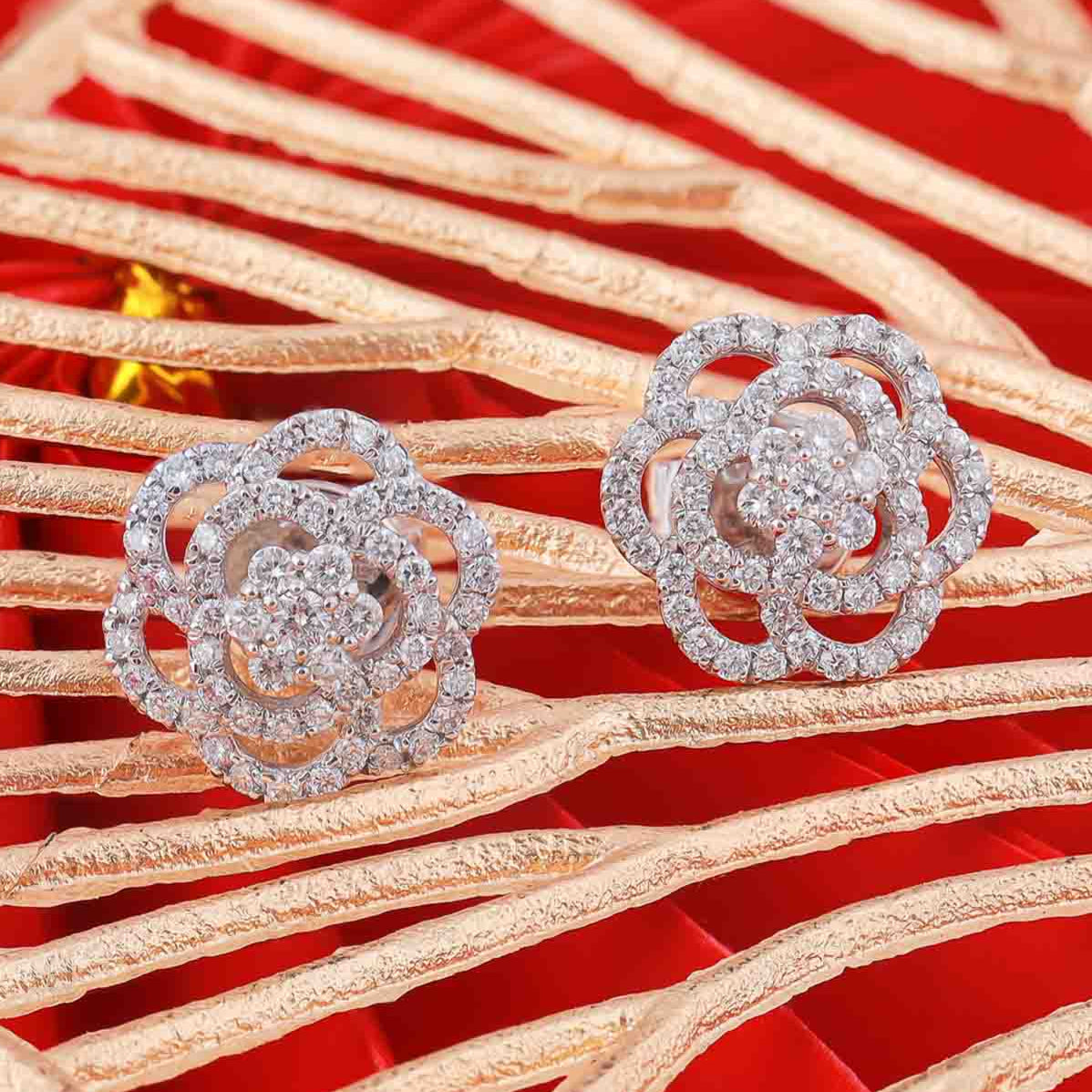 Bông Tai Kim Cương E10274 - Hung Phat USA VN