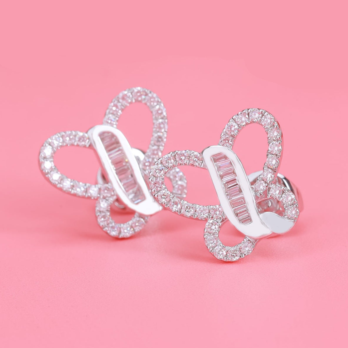 Bông Tai Kim Cương E10826 - Hung Phat USA VN