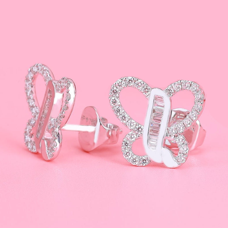 Bông Tai Kim Cương E10826 - Hung Phat USA VN