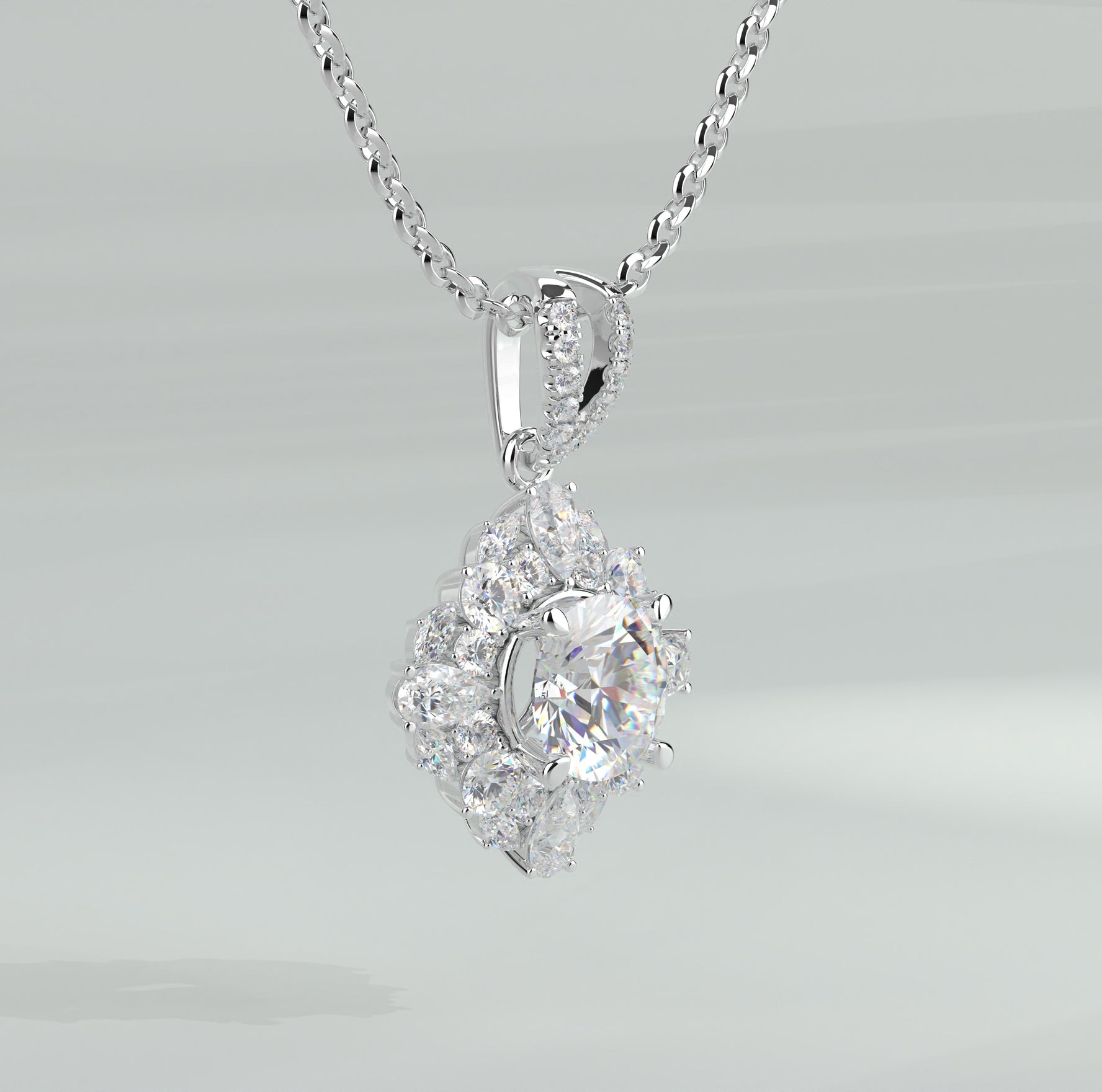 Vỏ Mặt Dây Chuyền Kim Cương P11139 - Hung Phat USA VN