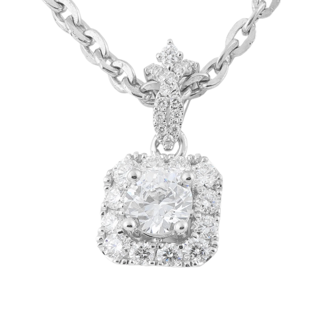 Vỏ Mặt Dây Chuyền Kim Cương P10489 - Hung Phat USA VN