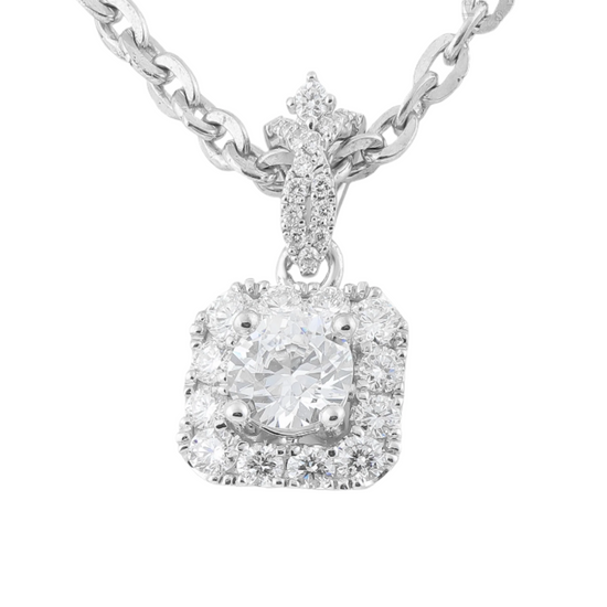 Vỏ Mặt Dây Chuyền Kim Cương P10489 - Hung Phat USA VN