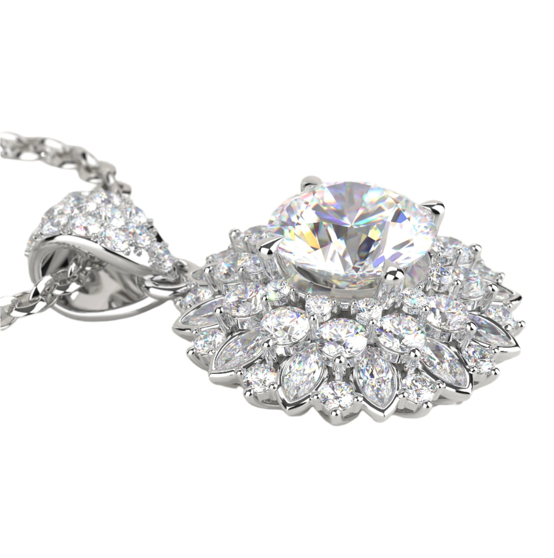 Vỏ Mặt Dây Chuyền Kim Cương P11137 - Hung Phat USA VN