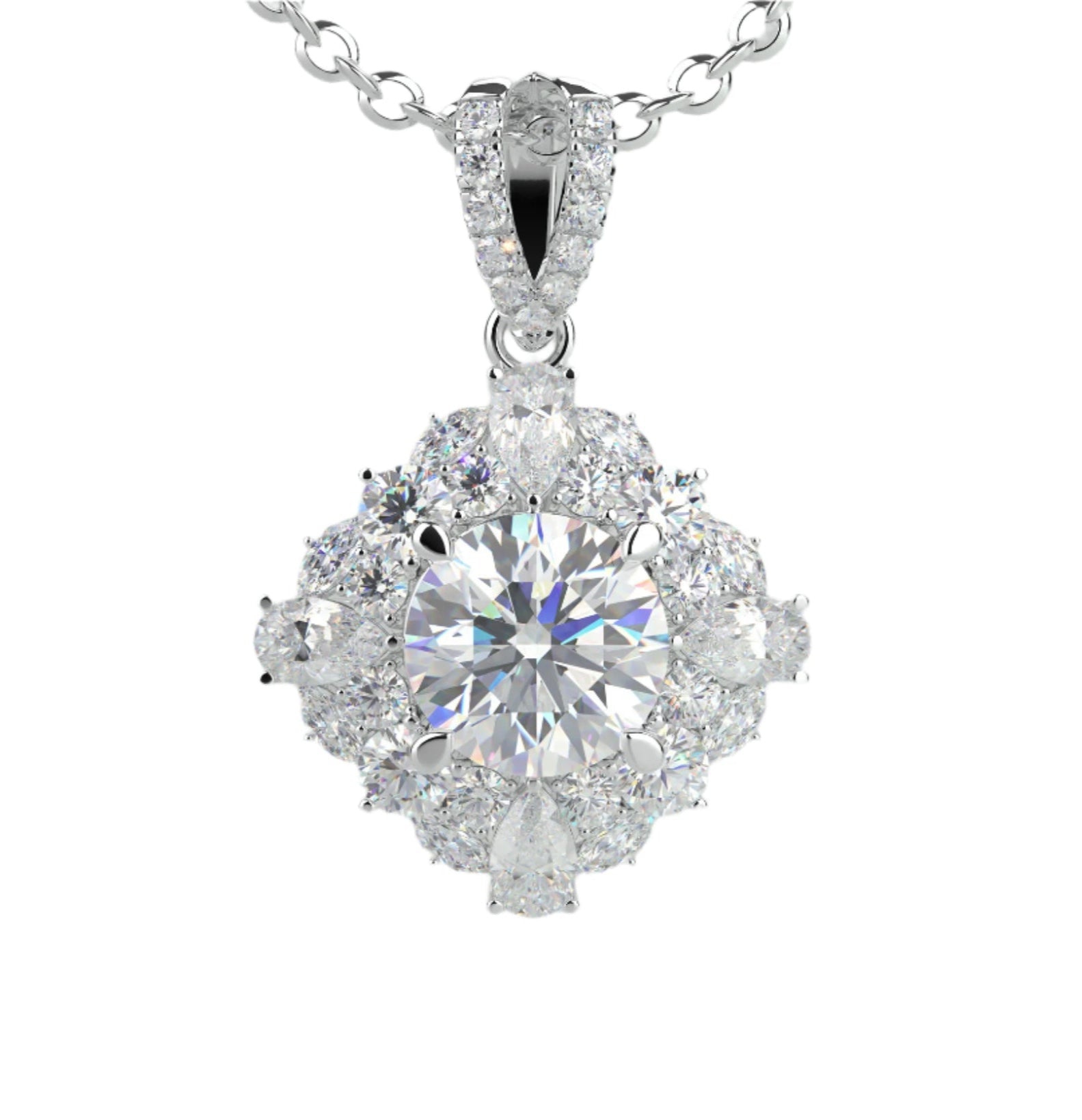 Vỏ Mặt Dây Chuyền Kim Cương P11139 - Hung Phat USA VN