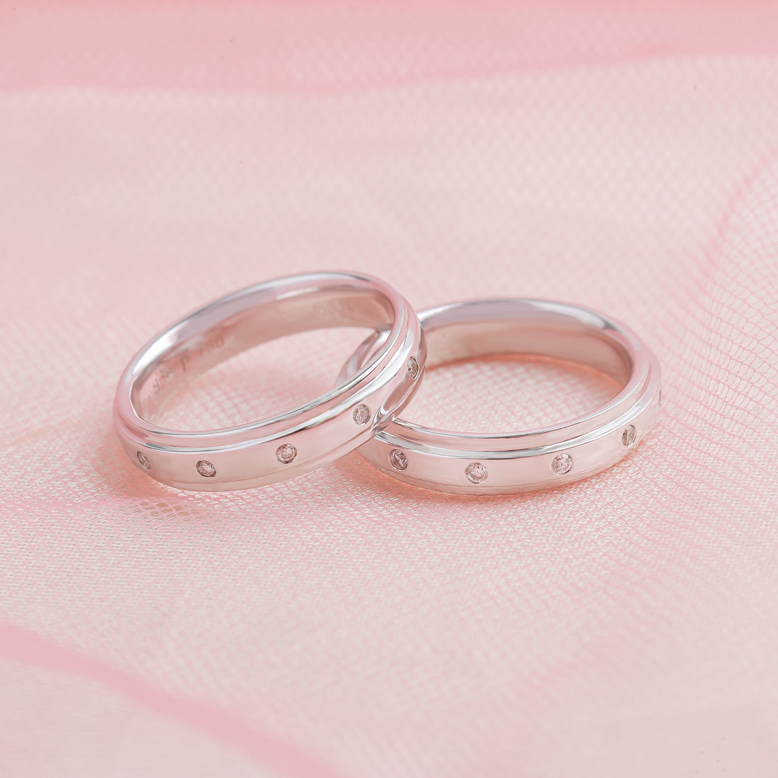 Nhẫn Cưới Kim Cương D10068 - Hung Phat USA VN