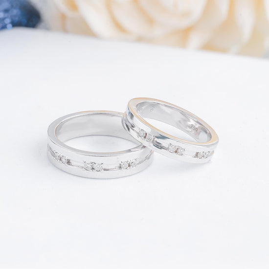 Nhẫn Cưới Kim Cương D10108 - Hung Phat USA VN