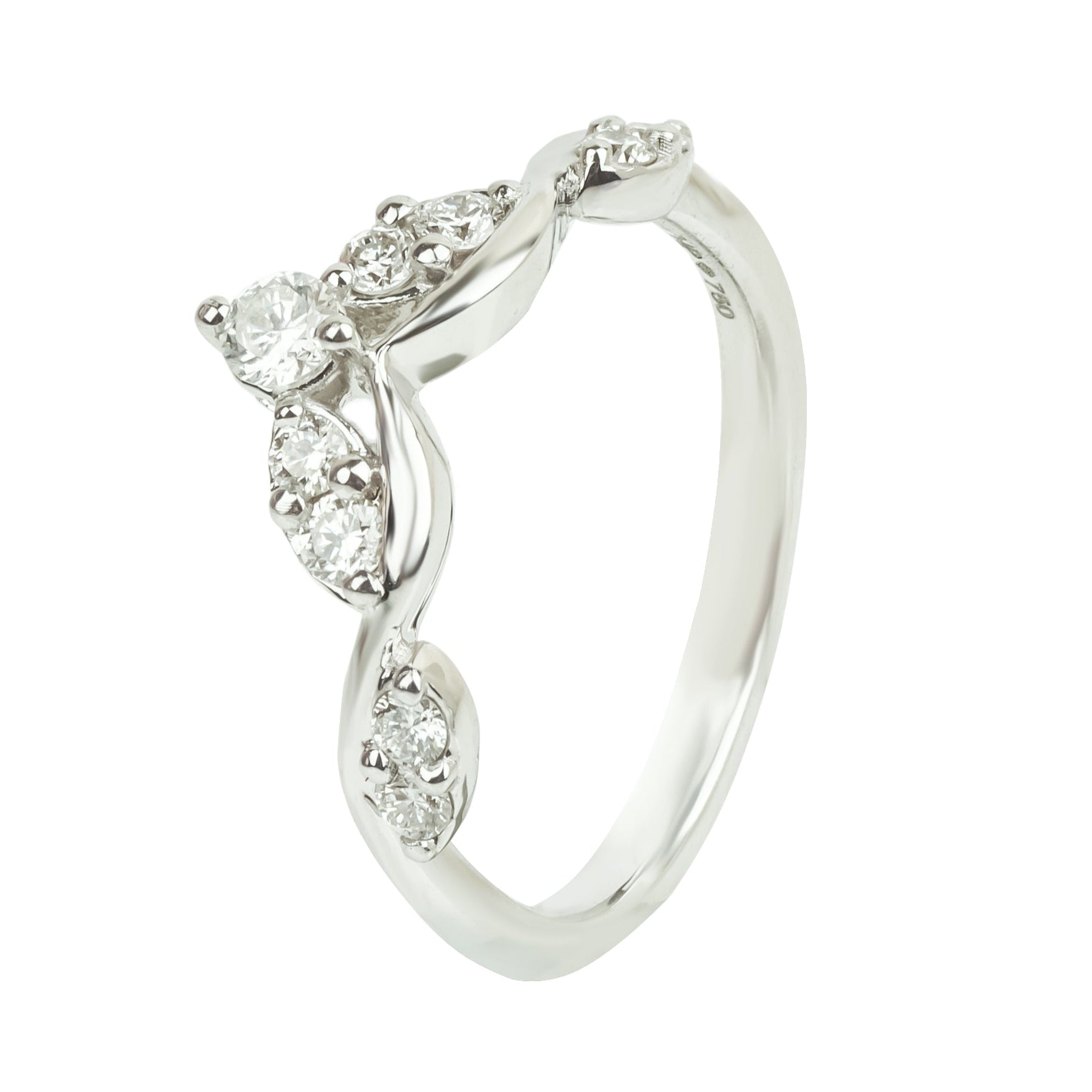 Nhẫn Kim Cương D10821 – Đính 0.28cts Round, Vàng 18K Thanh Lịch | Hưng Phát USA