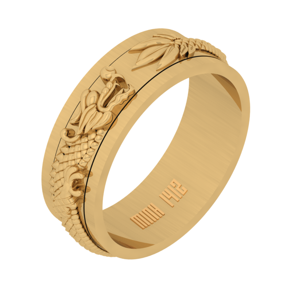 Nhẫn Vàng 18K Nam D10854 - Hung Phat USA VN