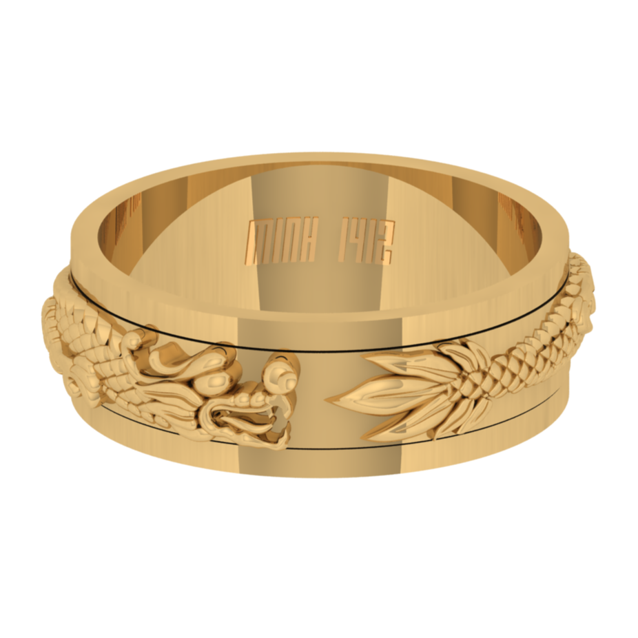 Nhẫn Vàng 18K Nam D10854 - Hung Phat USA VN