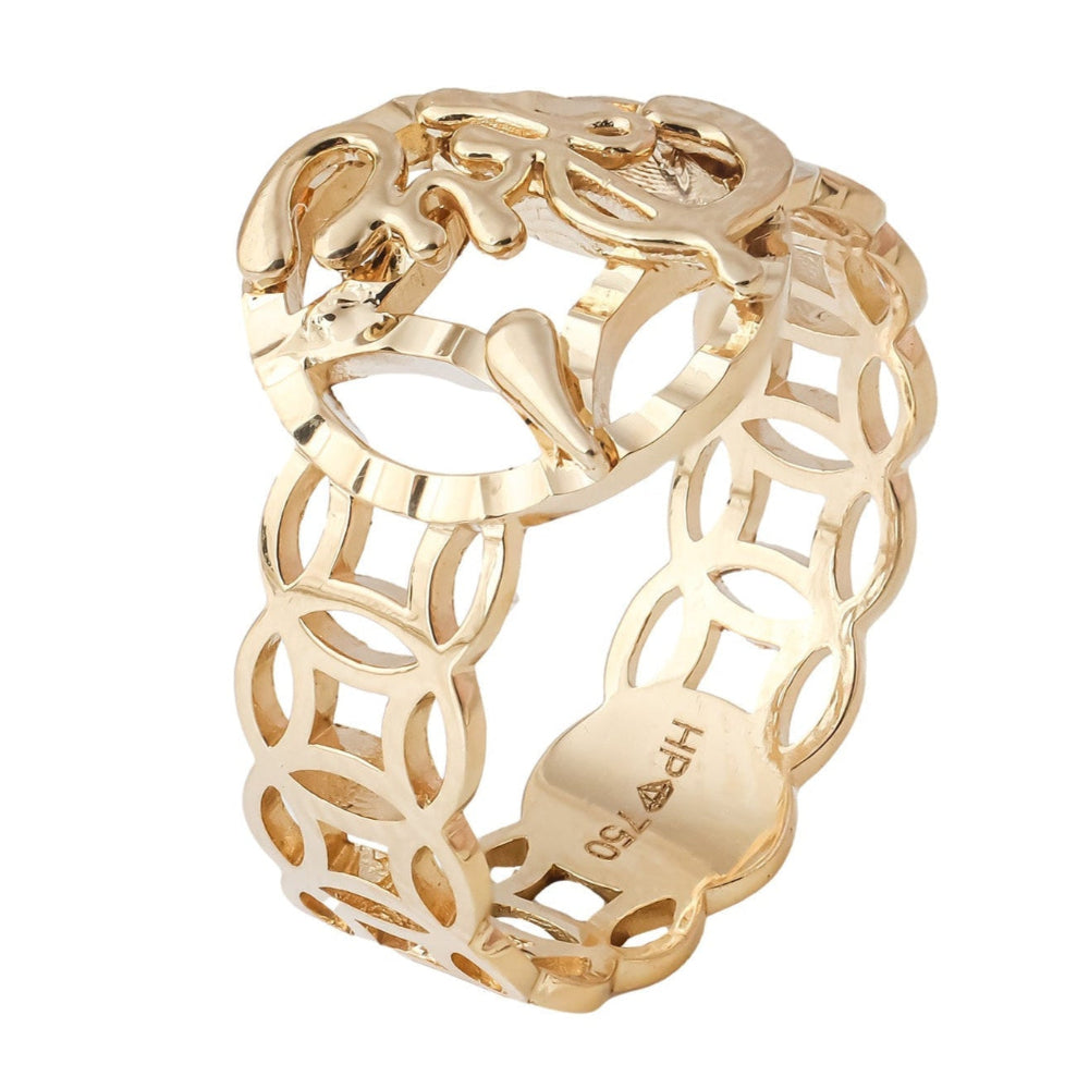 Nhẫn Vàng 18K Nam D10903 - Hung Phat USA VN