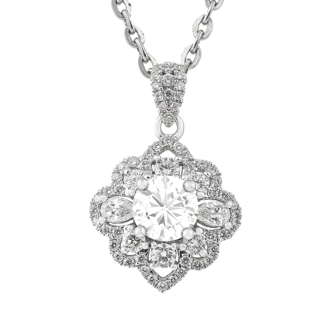 Vỏ Mặt Dây Chuyền Kim Cương P10495