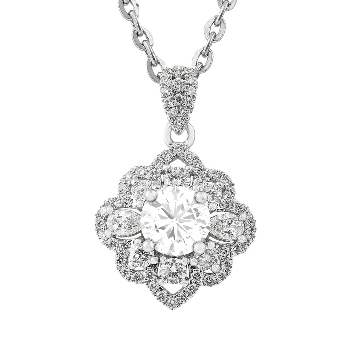 Vỏ Mặt Dây Chuyền Kim Cương P10495