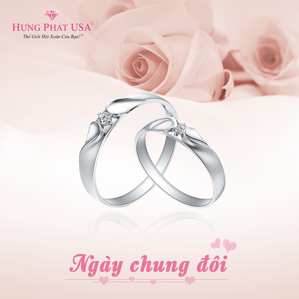 Cặp nhẫn cưới kim cương LXB369482