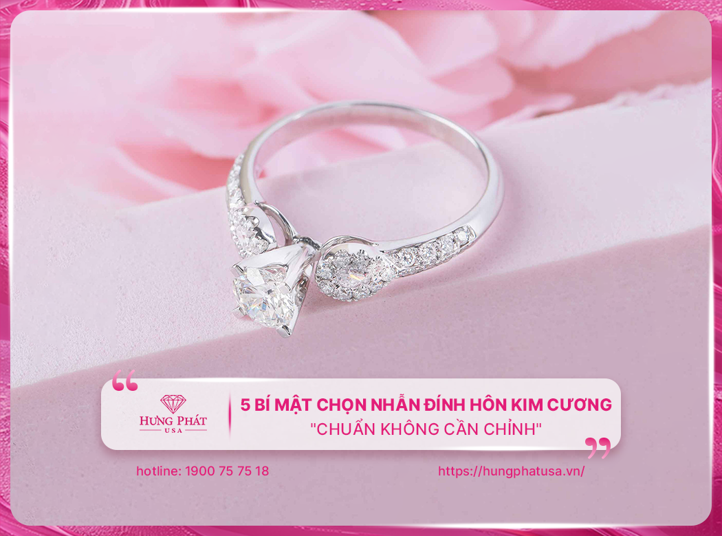 5 bí mật chọn nhẫn đính hôn kim cương "chuẩn không cần chỉnh"