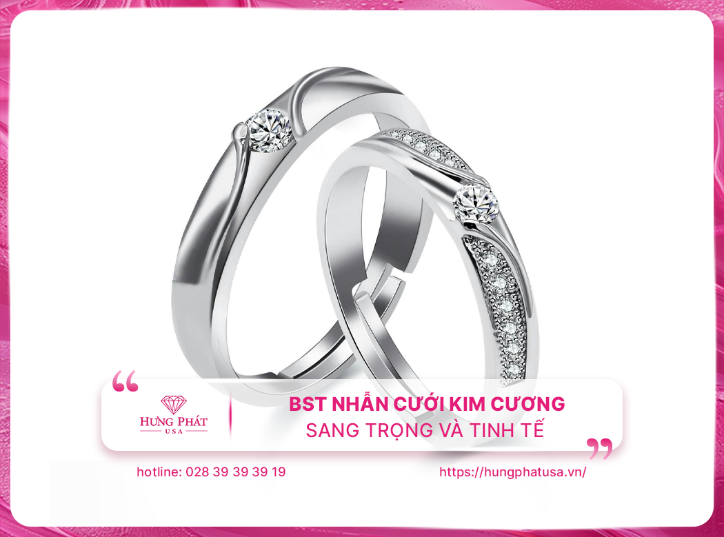 BST Nhẫn Cưới Kim Cương Sang Trọng và Tinh Tế