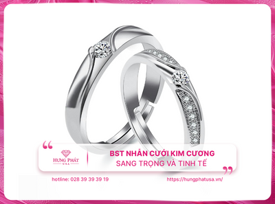 BST Nhẫn Cưới Kim Cương Sang Trọng và Tinh Tế