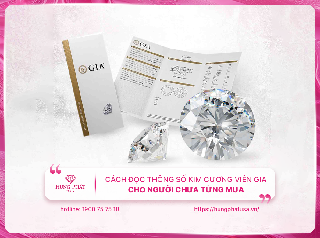 Cách đọc thông số kim cương viên GIA cho người chưa từng mua