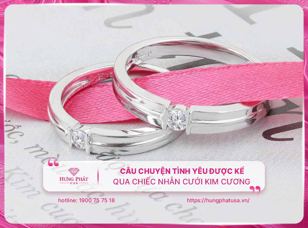 Chuyện tình yêu được kể qua nhẫn cưới kim cương