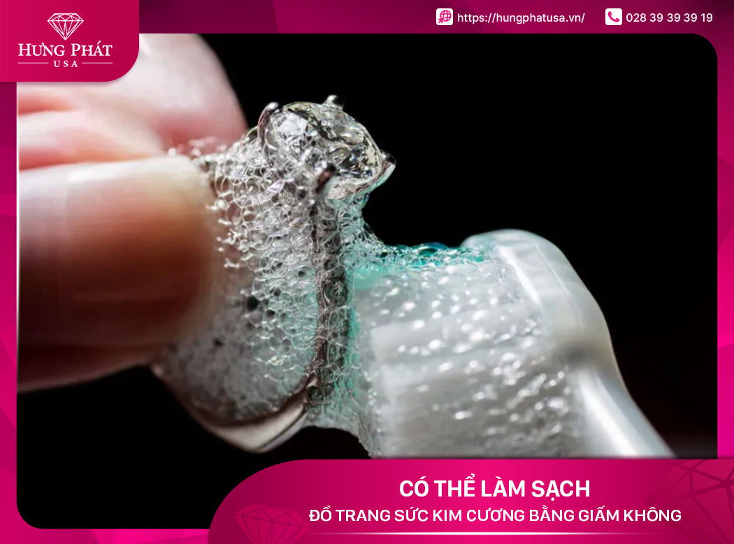 Có thể làm sạch đồ trang sức kim cương bằng giấm không