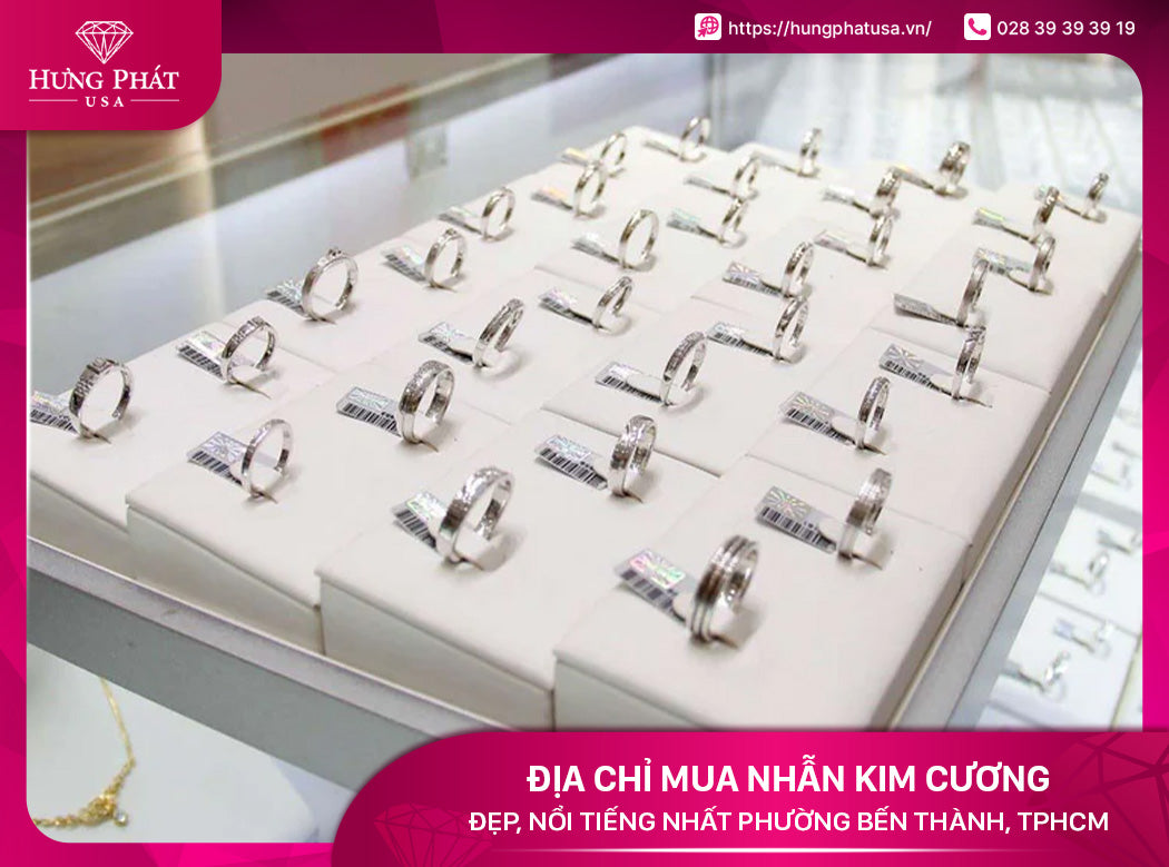 Địa chỉ mua nhẫn kim cương đẹp, nổi tiếng nhất Phường Bến Thành, tphcm