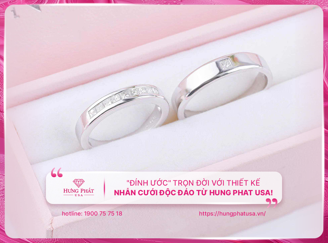 "Đính ước" trọn đời với thiết kế nhẫn cưới độc đáo từ Hung Phat USA!