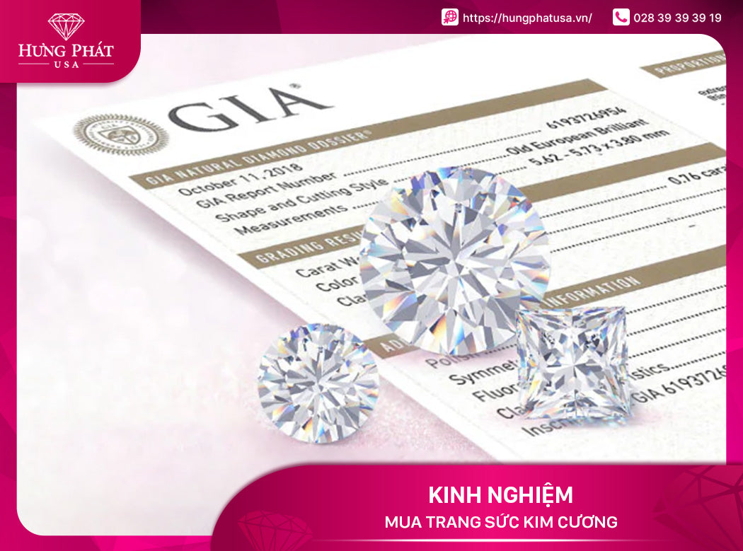 Kinh nghiệm mua trang sức kim cương