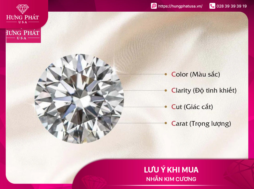 Lưu ý khi mua nhẫn kim cương