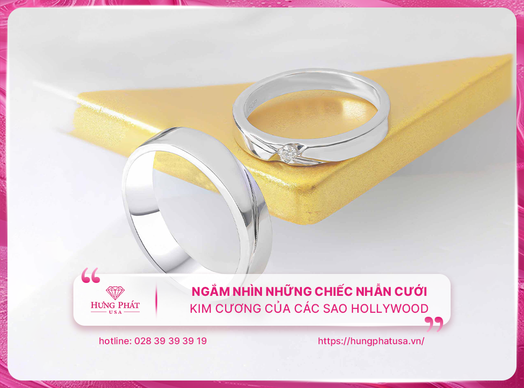 Ngắm nhìn những chiếc nhẫn cưới kim cương của các sao Hollywood