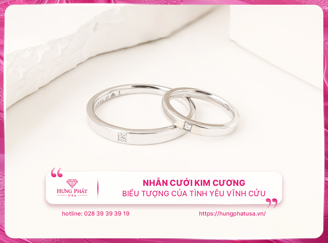 Nhẫn cưới kim cương - Biểu tượng của tình yêu vĩnh cửu