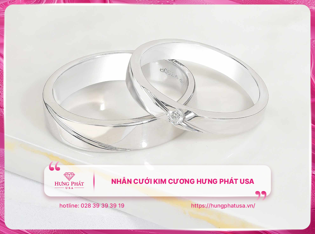 Nhẫn cưới kim cương Hưng Phát USA