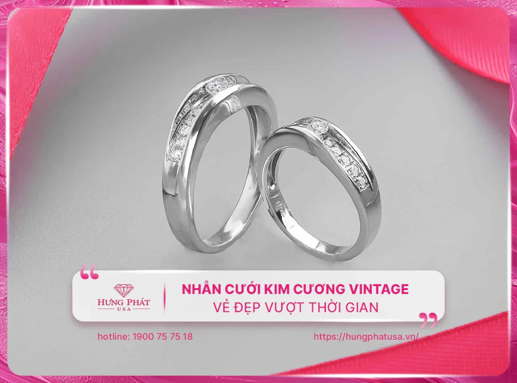 Nhẫn cưới kim cương Vintage: Vẻ đẹp vượt thời gian