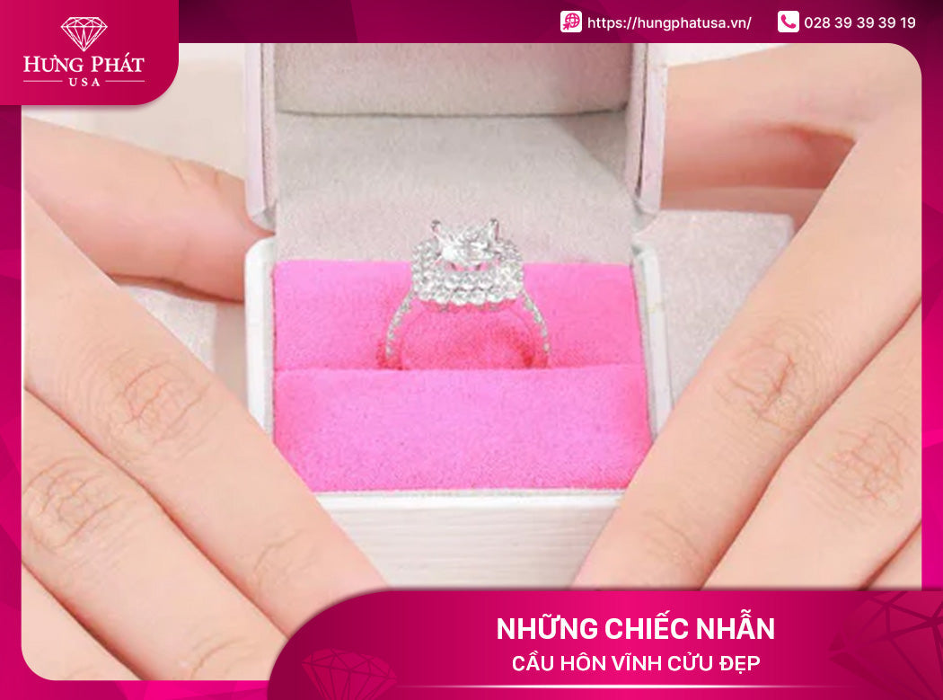 Những chiếc nhẫn cầu hôn vĩnh cửu đẹp