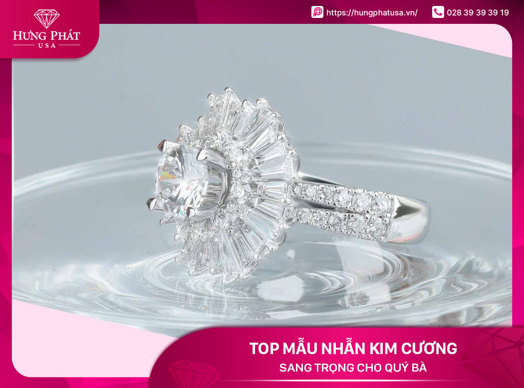 Top mẫu nhẫn kim cương sang trọng cho quý bà