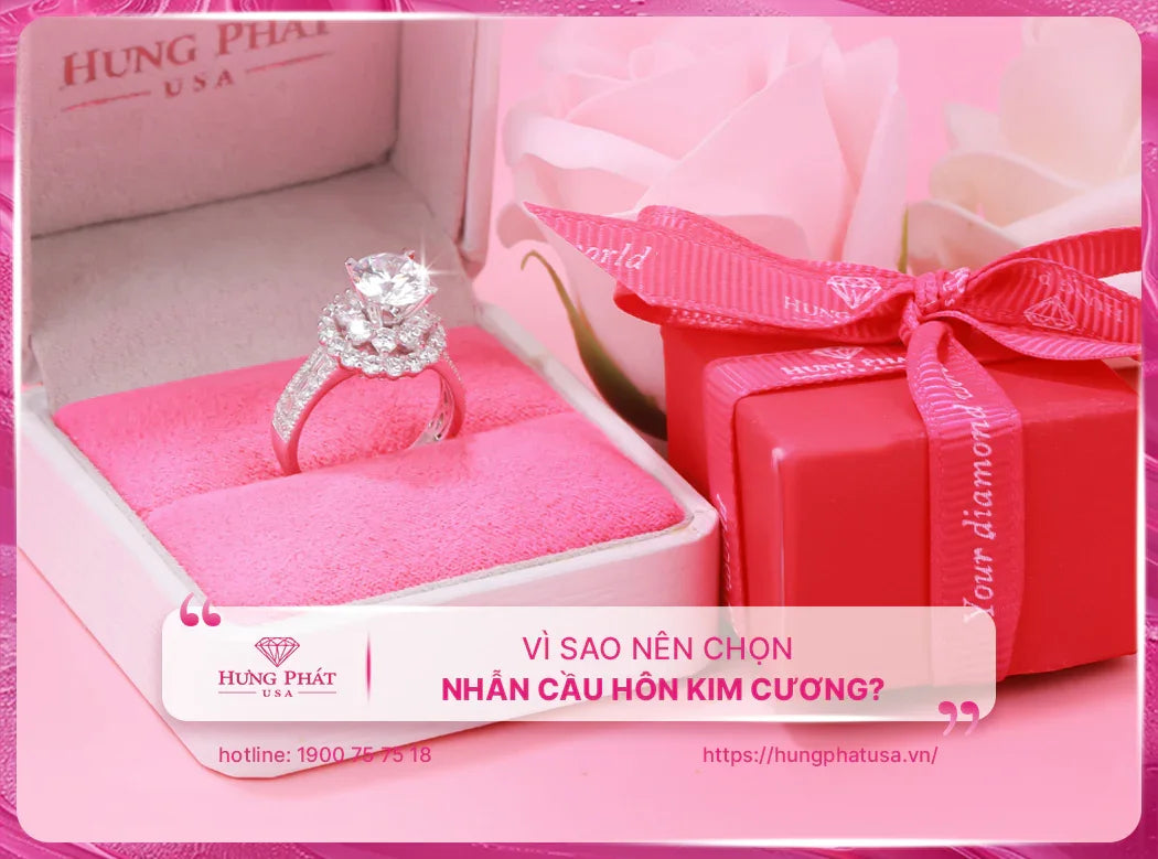 Vì sao nên chọn nhẫn cầu hôn kim cương?