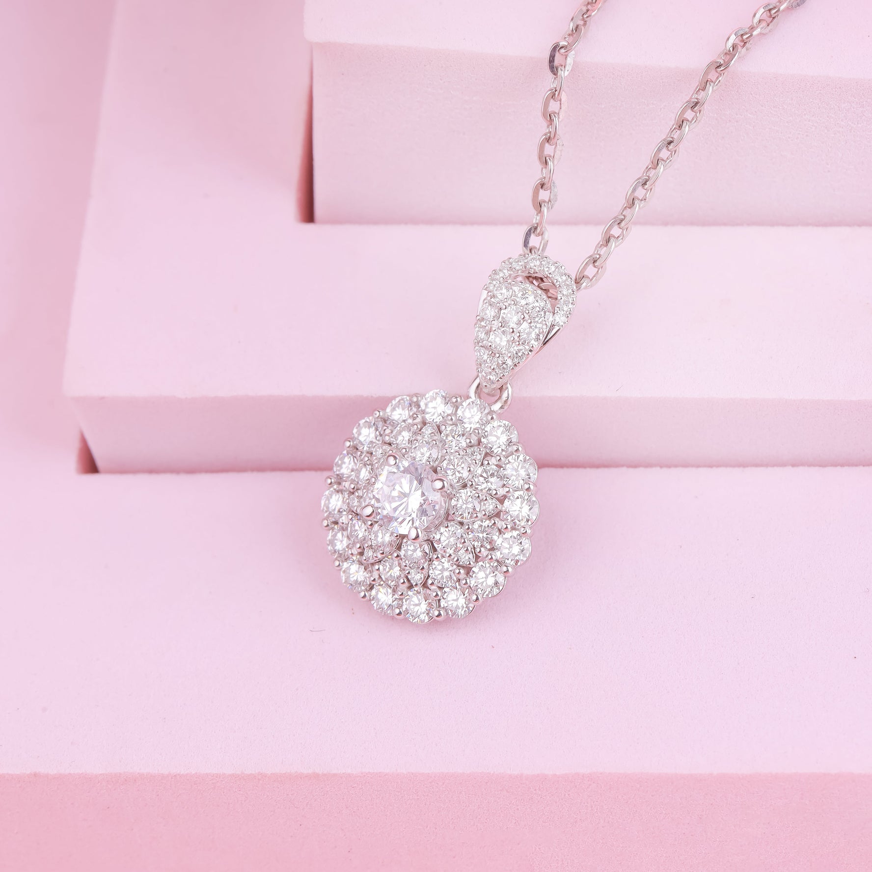 Vỏ Mặt Dây Chuyền Kim Cương P10477