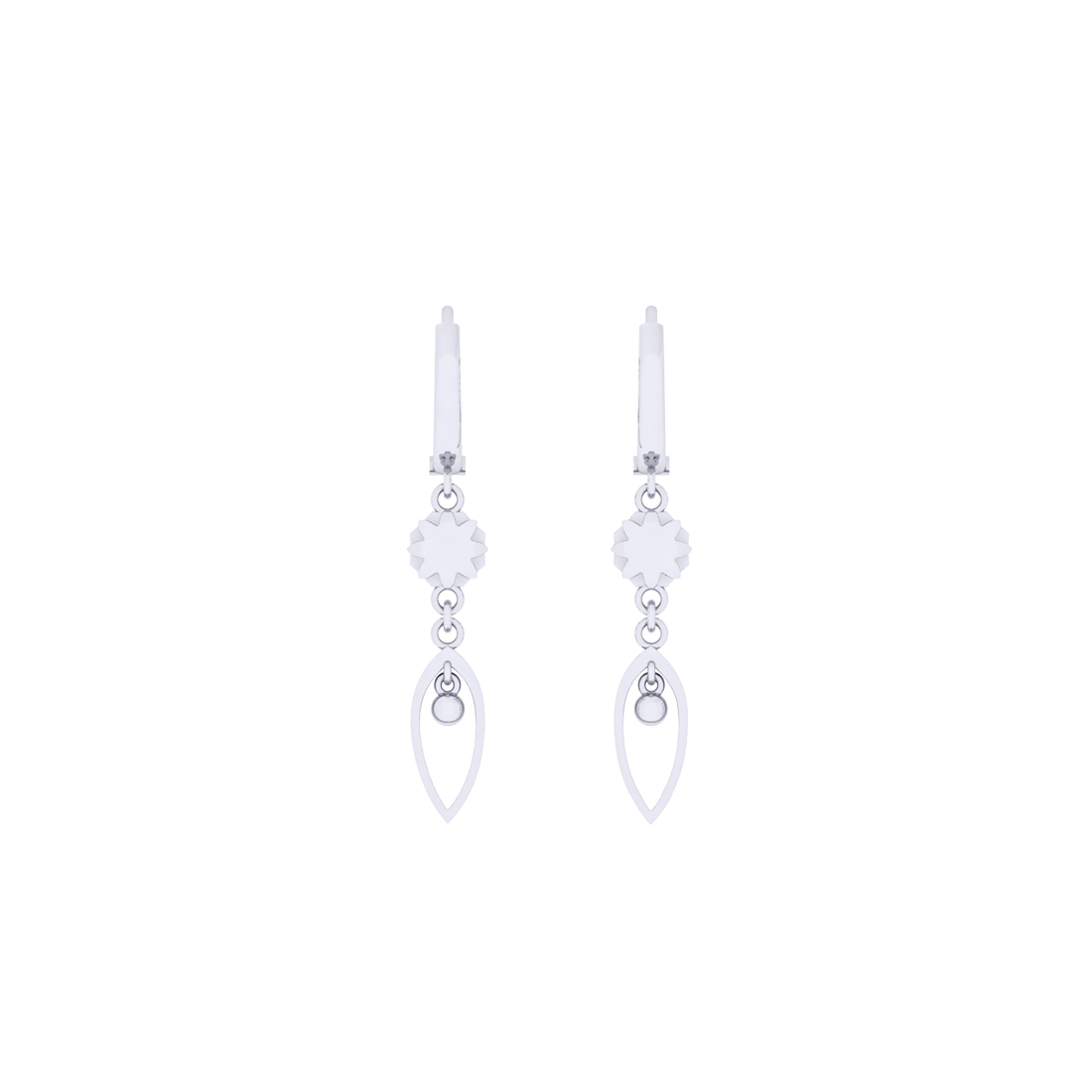 Bông Tai Vàng 18K E10430 - Hung Phat USA VN