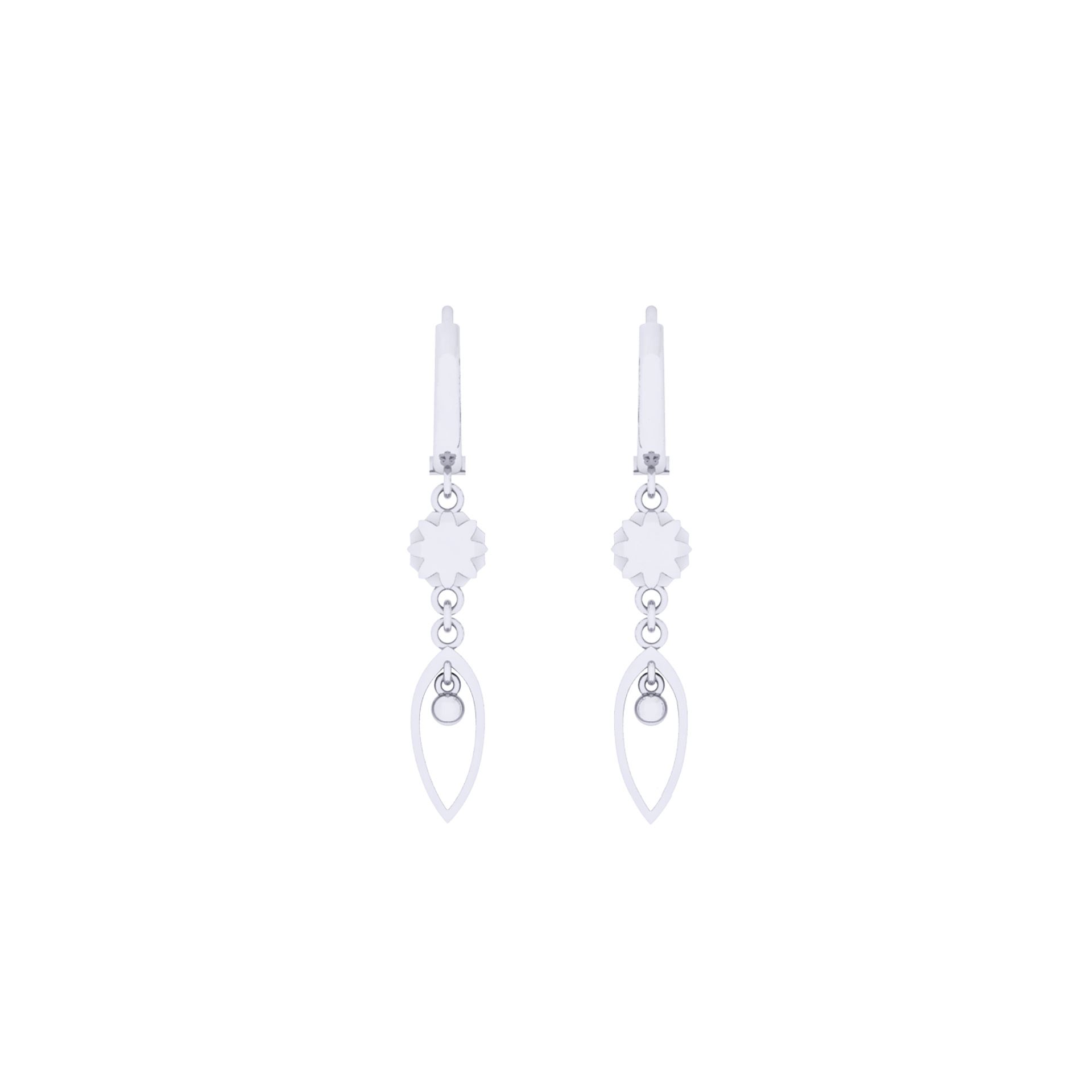 Bông Tai Vàng 18K E10430 - Hung Phat USA VN