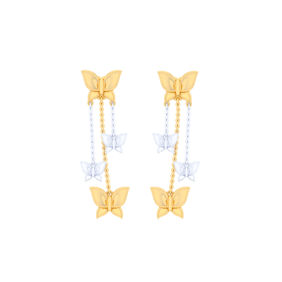 Bông Tai Vàng 18K E10842 - Hung Phat USA VN