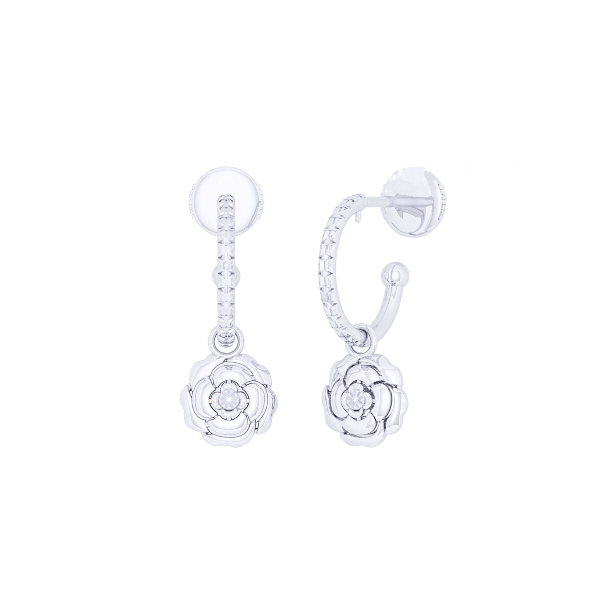 Bông Tai Vàng 18K E10873 - Hung Phat USA VN