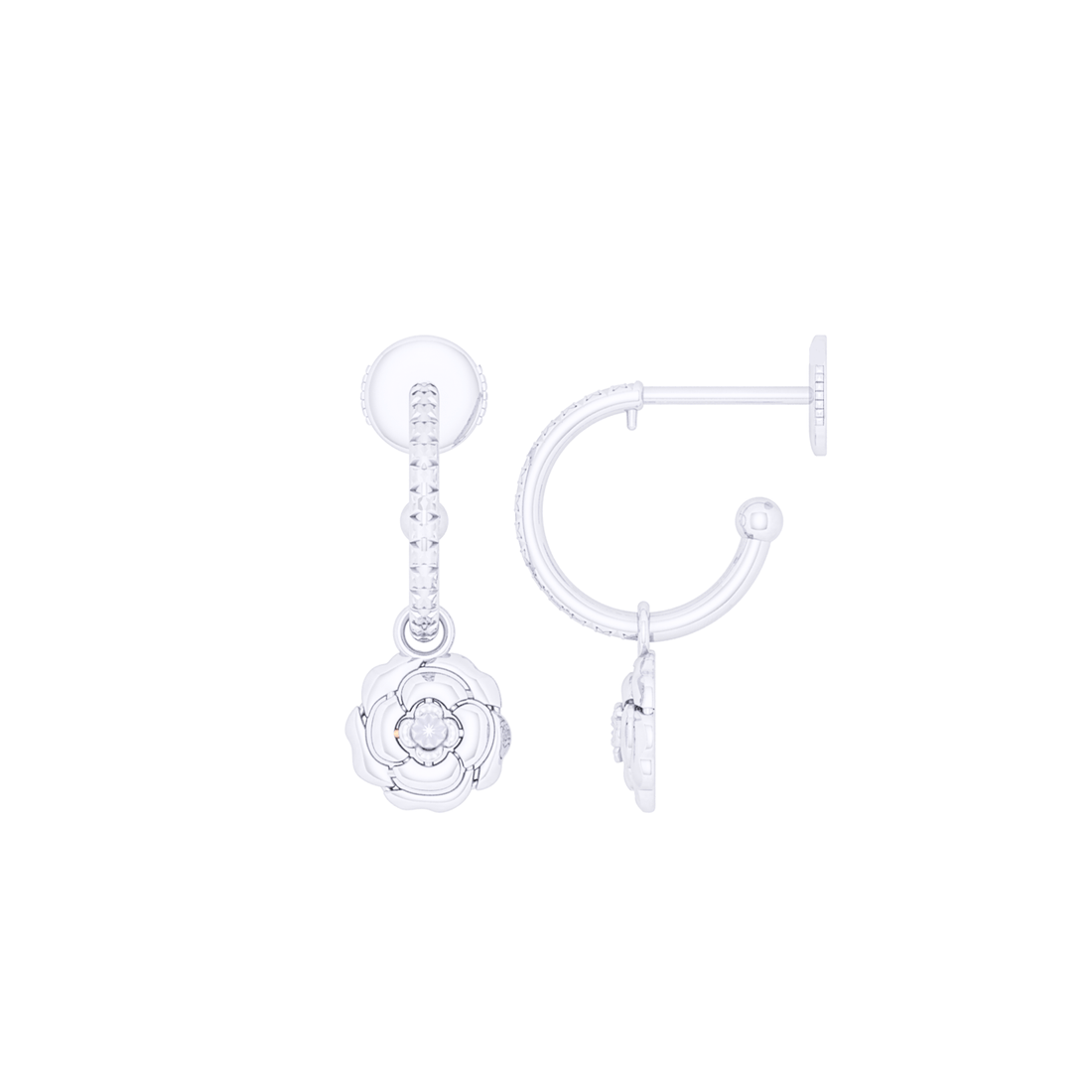 Bông Tai Vàng 18K E10873 - Hung Phat USA VN