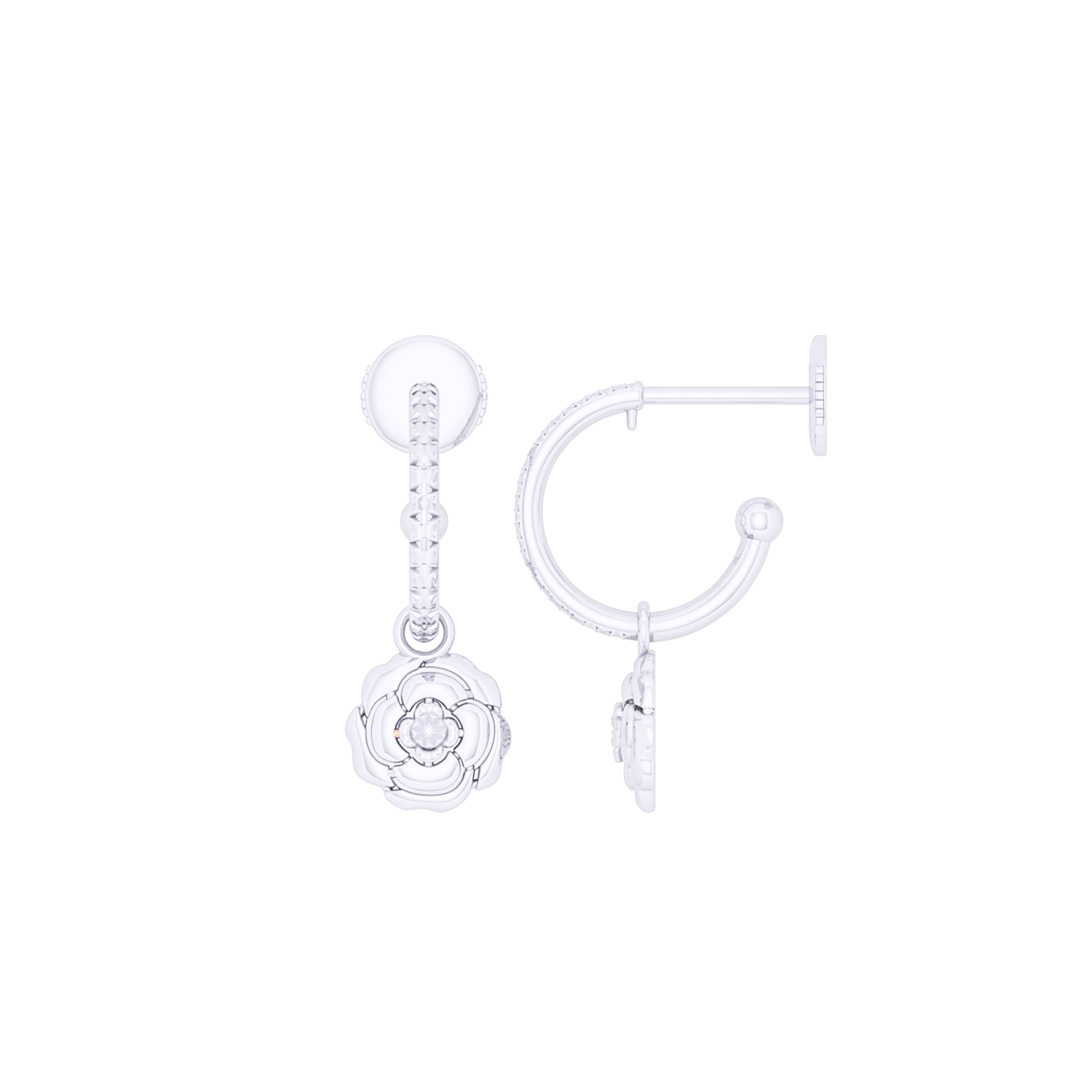 Bông Tai Vàng 18K E10873 - Hung Phat USA VN