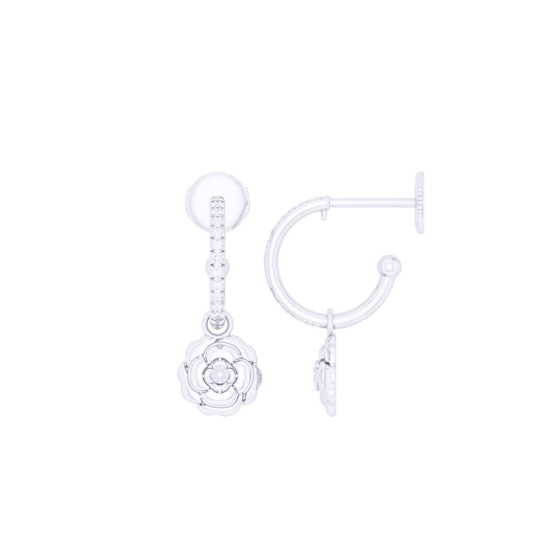 Bông Tai Vàng 18K E10873 - Hung Phat USA VN