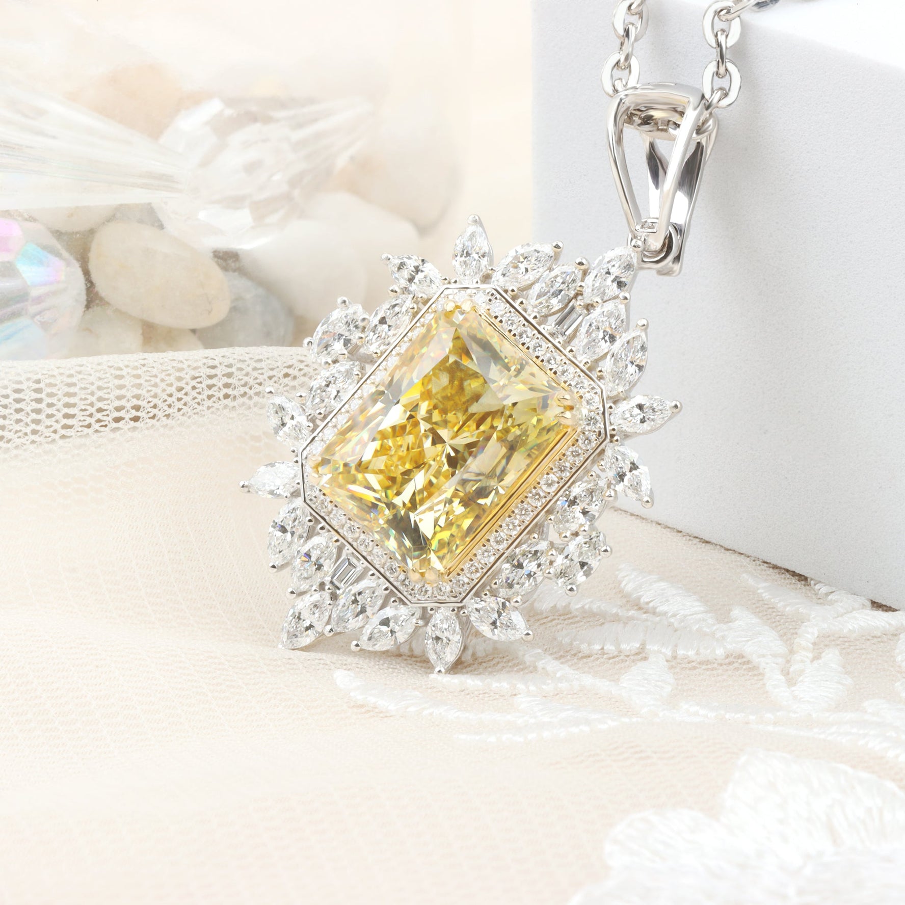 Vỏ Mặt Dây Chuyền Kim Cương P10842 - Hung Phat USA VN